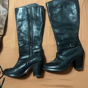 Ariat Black Leather Heeled Boots